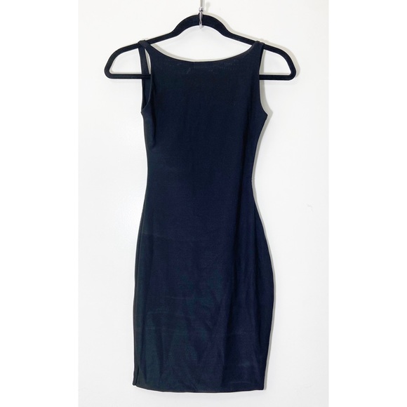 NWT Pretty Little Thing Black Bodycon Dress Cutout 2 - Picture 6 of 9